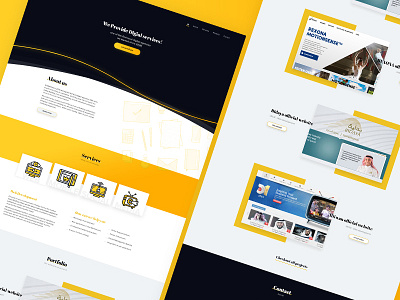 GlueTube - Digital agency website agency digital template ui ux web design