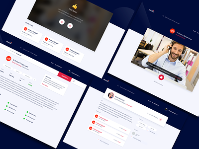 First UI Exploration for Himba clean design hiring landing page typography ui ux web web design website