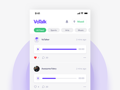VoTalk - Adding Topics app clean design gradient interaction ios mobile app ui user inteface ux