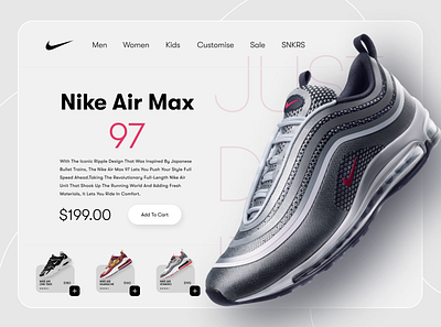 Nike website UI design. figma graphic design ui uiux ux