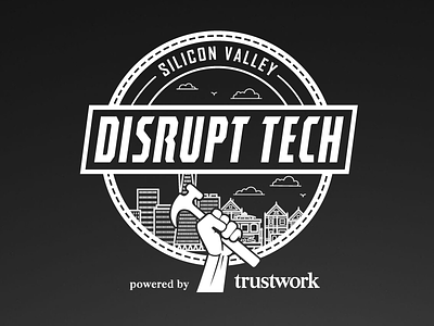 Disrupt Tech disrupt tech logo seal silicon valley stamp trustwork