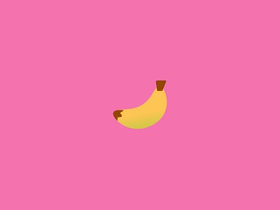 Banana Food Emoji banana emoji food fruit icon pink yellow