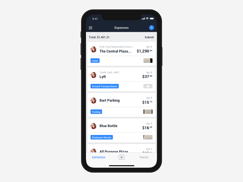 TravelBank iPhone X Support product design screen apple iphone ux ui app expenses travel design iphone x
