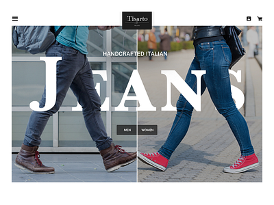 Main Banner for Tisarto Jean's Website banner creative design homepage jeans slider ui ui design ux ux design web design website website design