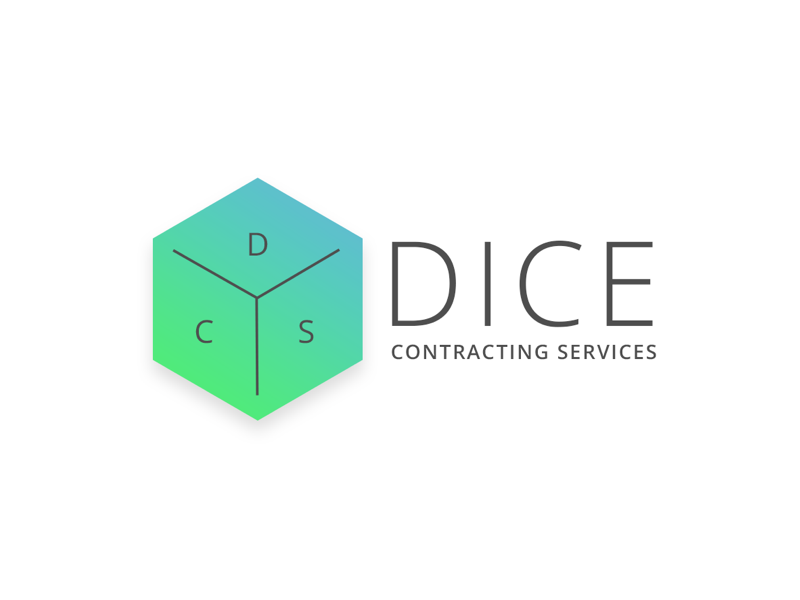 Logo for Dice Contracting Services by Ryan Almeida on Dribbble