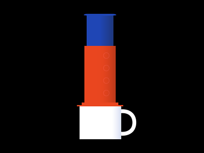 Aeropress aeropress café coffee design graphicdesign illustration illustrator illustrator design mug vector vectorart