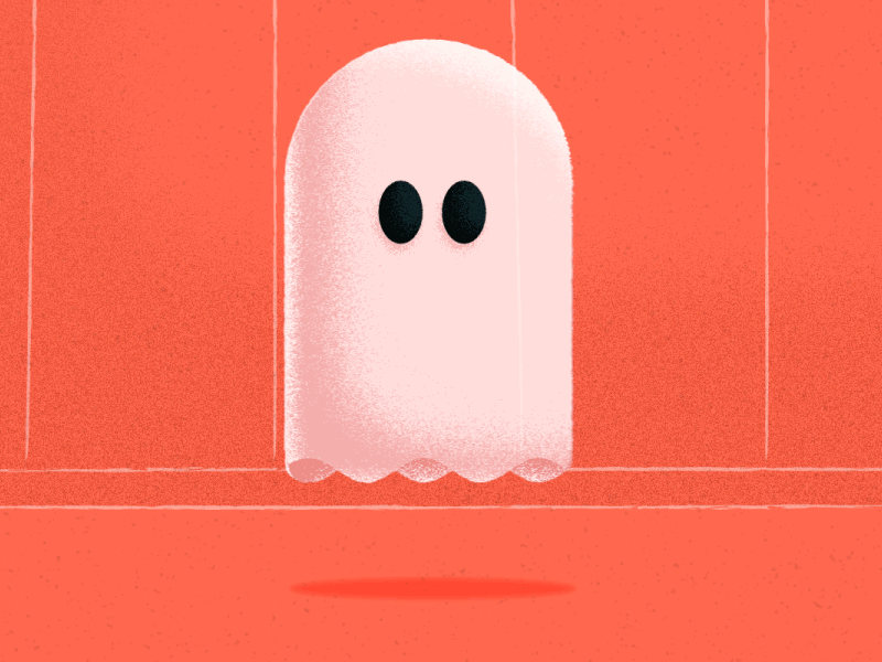 Ghost 2d animation character character animation character design design ghost gif halloween illustration motion motion animation motion design motion graphics vacuum cleaner