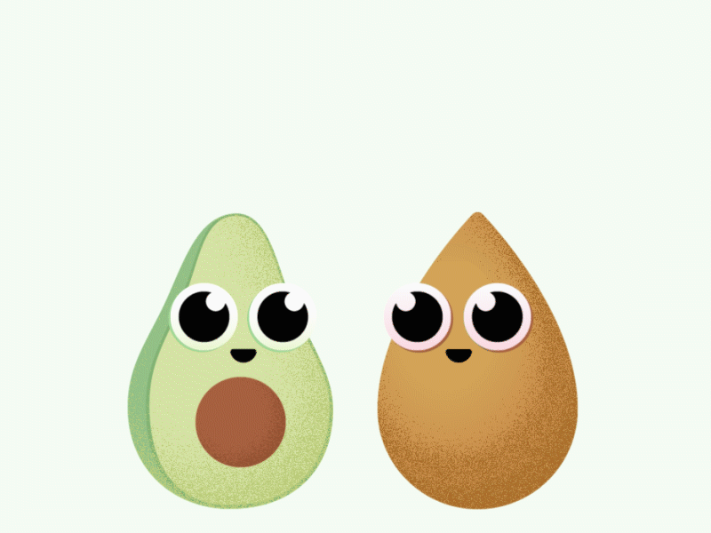 "Fru Fruta or Fri Frito?" 2d animation avocado character coxinha design frufruta gif illustration motion motion design motion graphics