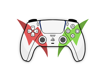 PS5 Controller console controller game icon illustration logo procreate ps4 ps5 sony ui