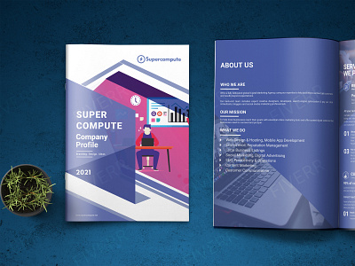 Company Brochure branding brochure design graphic design newsletter print design