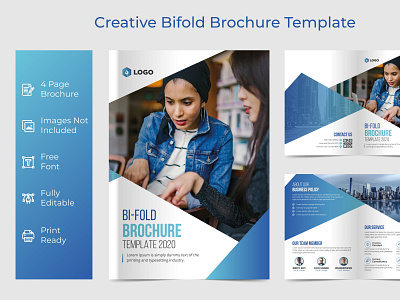 Creative Bifold Brochure bifold brochure branding brochure design graphic design newsletter print design