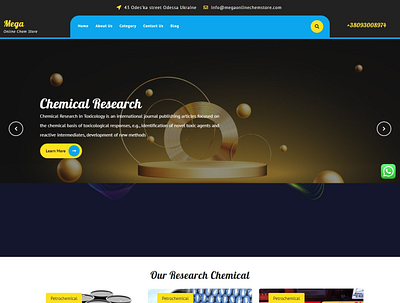 Website: Mega Online Chem Store custom website web website website design