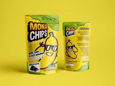 Monachips Pouch Packaging banana chips designs label packaging plastic pouch snack