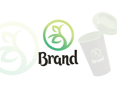 Plant Circle Logo brand branding circle design eco green logo logoforsale logogram modern natural plant simple tree