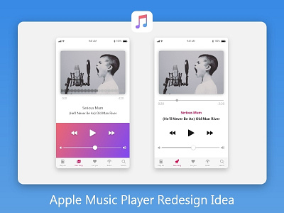 Apple Music Redesign Idea apple design apple music ui ui design ux