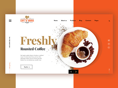 Coffee Shop coffe coffee color coffee shop coffee store banner coffee store banner coffee template colorful corporate theme landing page portfolio template design ui ux web design