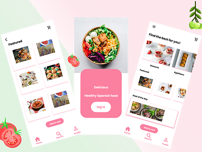 Food ordering App app branding design food app graphic design illustration logo online food ordering app restaurant restaurant app ui ux vector