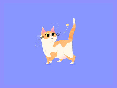 Haru, the Kitten🐱 adobe cat funny illustration kitten line pixar procreate procreateapp