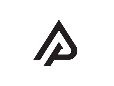 AP Modern Monogram ap branding identity logo minimalist modern monogram simple type typography