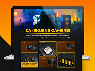 Gaming E-commerce Landing Page design ecommerce photoshop web