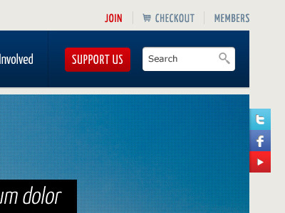 Athletics Victoria - Concept Store athletics button checkout input interface join login select social icons user