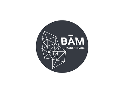 BÄM corporate identity coworking space germany logo makerspace polygon