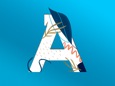 36 Days of Type - Letter A 36 days of type 36daysoftype abstract alphabet character custom type design foliage font design illustration leaf letter lettering logo pattern type type design typeform typemark typography