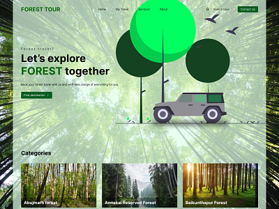 Forest Tour branding design graphic design ui ux