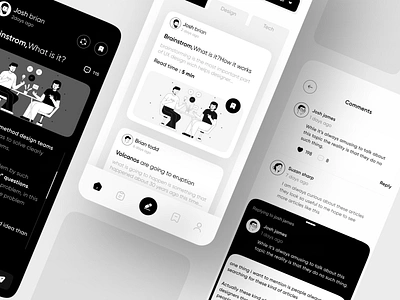 News & Article Mobile App app article articles clean design feed minimal mobile app mobile design mobile ui neat news news app news feed news letter news paper read reading social app ui