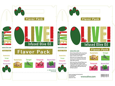 Olive Brand Packaging branding die cut logo packaging