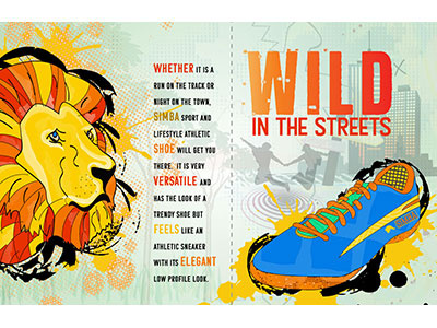Wild Digital Illustration Magazine Spread digital illustration illustrator indesign