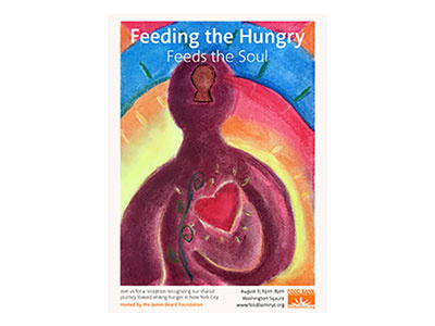 Feeding The Hungry Poster mixed media pastels poster