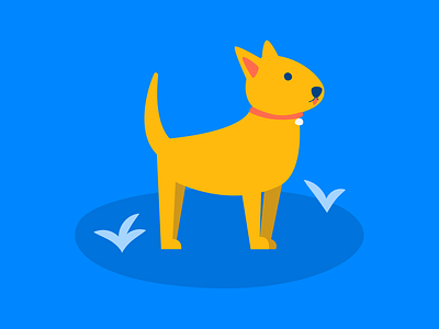 Life is easier with a dog (or cat) by your side albert app dog finance fintech illustration puppy saving