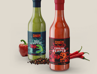 Chila brand brand design branding design food package graphic design hot sauce logo package package design