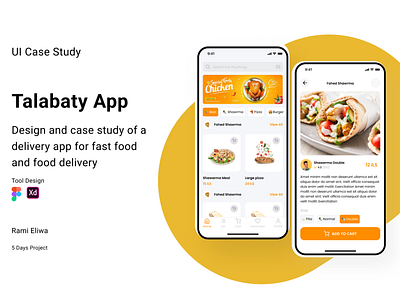 UI UX design for fast food restaurant app app behance branding case design flat graphic design icon illustration illustrator logo mobile mobile app project typography ui ux vector web website