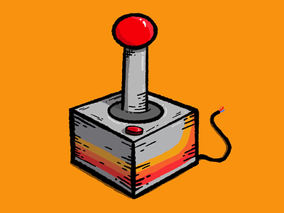 Back in retro gaming illustration