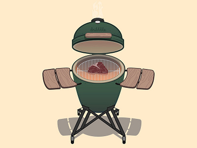 Steak N Celebrate first shot grilling illustration vector woo