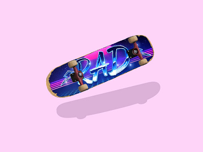 Rad 80s rad retro skate skateboard