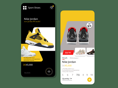 Online shoe store branding design graphic design ui vector