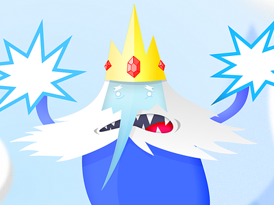Adventure Time Ice King @gravit adventure times gravit ice king illustration vector