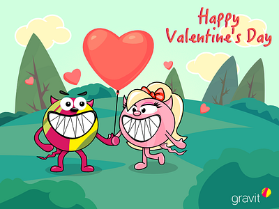 Gravit - Valentines Day @gravit character graviline gravit illustration valentines vector