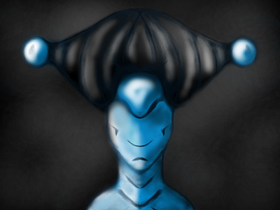 Alien - Concept Art @truevizo alien art blue bubble concept illustration krita truevizo