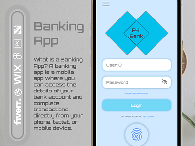 Banking App adobe xd branding coreldraw design figma graphic design illustration logo ui vector