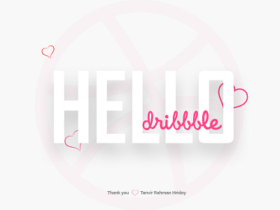 Hello Dribbble! debut dribbble first game go hello illustration lets shot time
