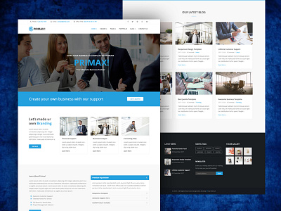 Corporate Template bootstrap clean design layout minimal portfolio simple template typography web webdesign website
