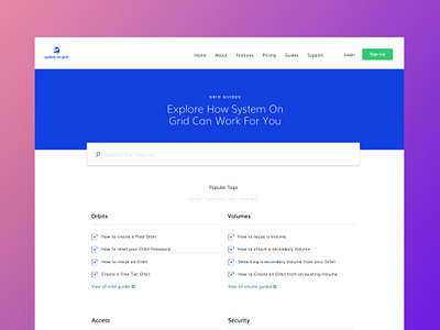 Knowledge Base by Giovanni Dueña on Dribbble
