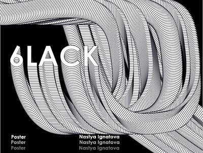Poster 6Lack banner design graphic design illustration illustrator poster poster design vector