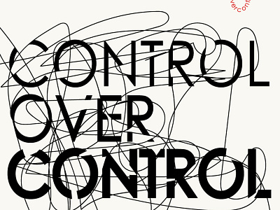 Poster "Control over control" banner design graphic design illustration illustrator poster vector