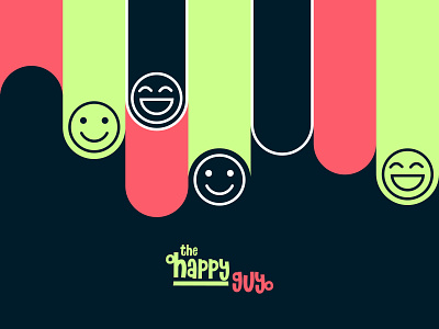 The Happy Guy pattern brand design branding design graphic design illustration logo logo design pattern pattern design