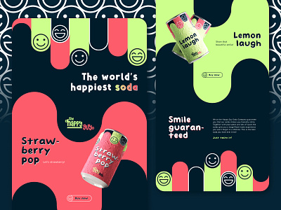 The Happy Guy landing page design